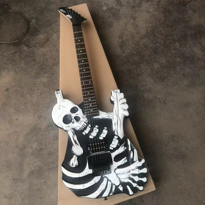 PANGO MUSIC White Skull Design Electric Guitar (PWS-527)