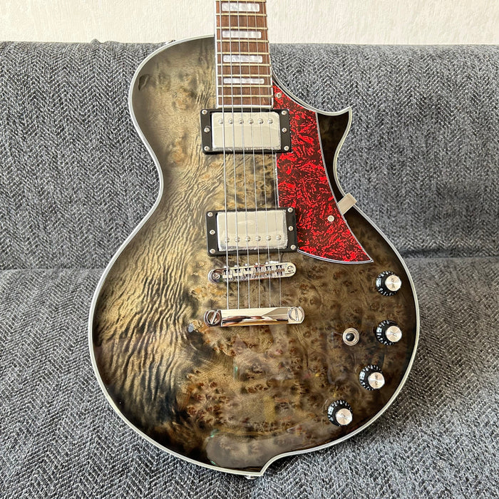 PANGO Music Electric Guitar with Burl Maple Top (YMZ-209)