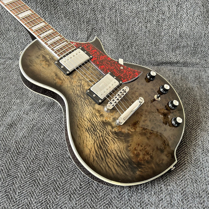 PANGO Music Electric Guitar with Burl Maple Top (YMZ-209)