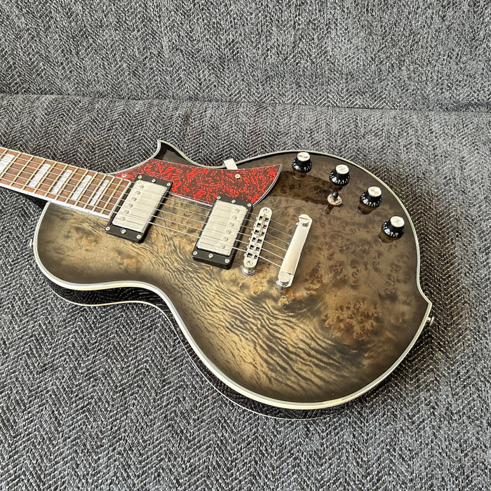 PANGO Music Electric Guitar with Burl Maple Top (YMZ-209)