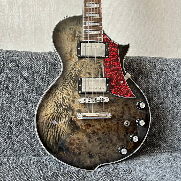 PANGO Music Electric Guitar with Burl Maple Top (YMZ-209)