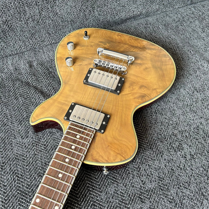 PANGO Music Electric Guitar with Burl Maple Top (YMZ-211)