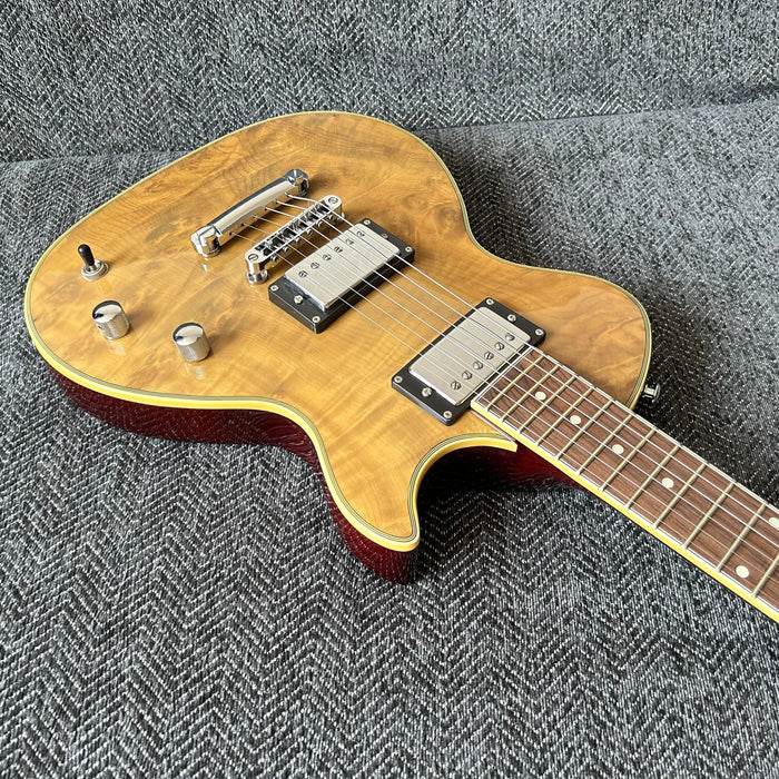 PANGO Music Electric Guitar with Burl Maple Top (YMZ-211)