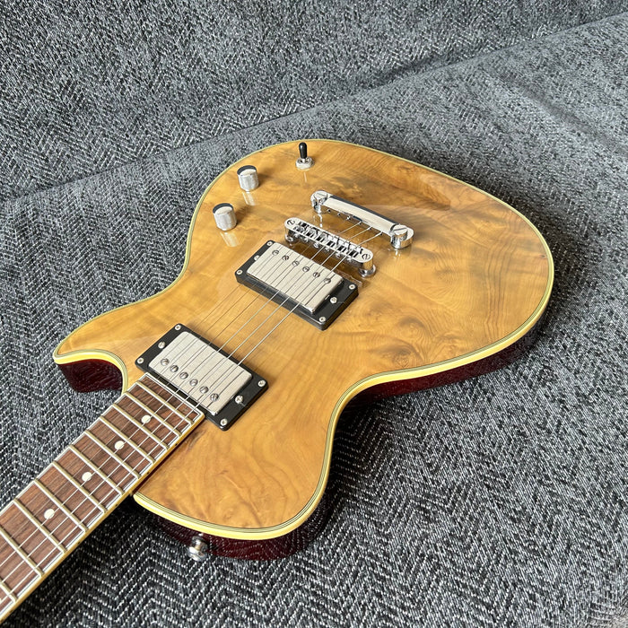 PANGO Music Electric Guitar with Burl Maple Top (YMZ-211)