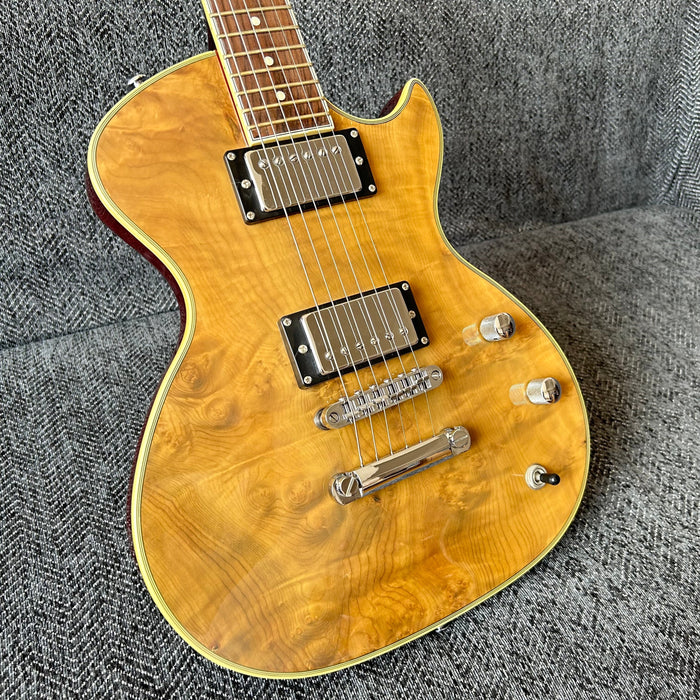 PANGO Music Electric Guitar with Burl Maple Top (YMZ-211)