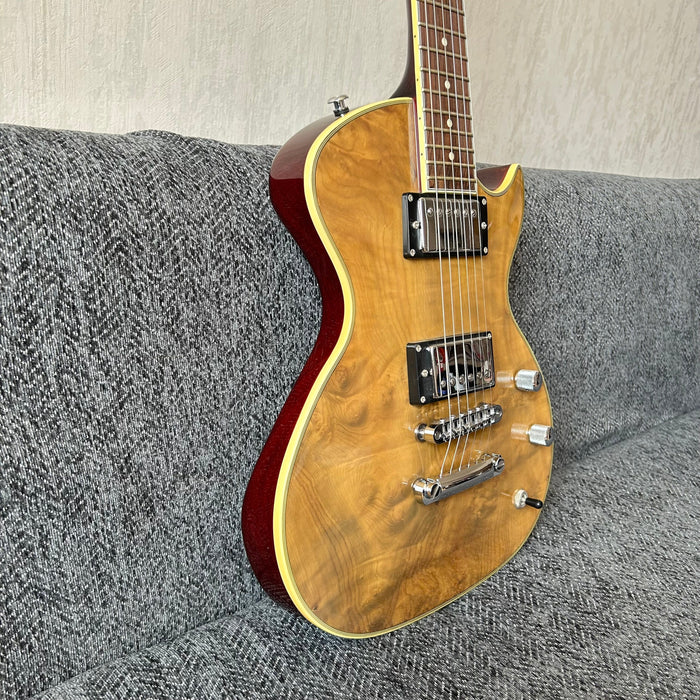 PANGO Music Electric Guitar with Burl Maple Top (YMZ-211)