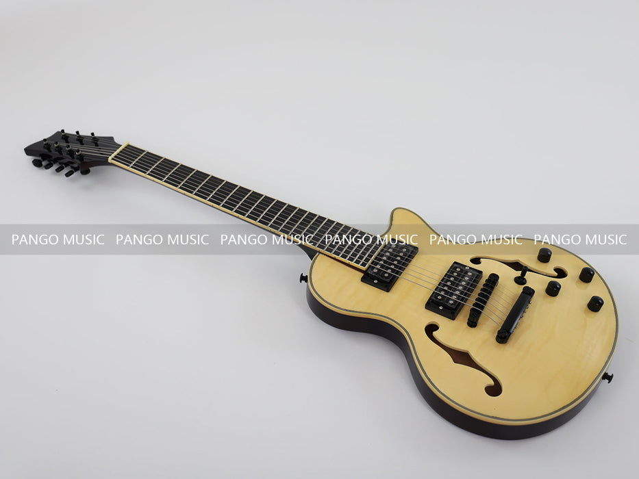 PANGO Music 7 Strings Electric Guitar with F Holes (YMZ-010S)