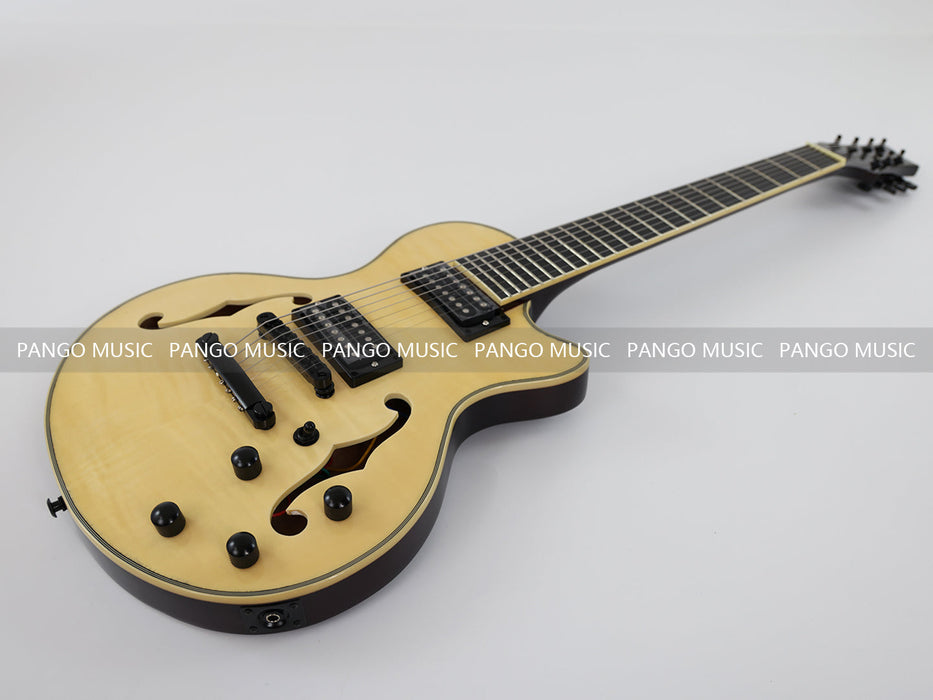 PANGO Music 7 Strings Electric Guitar with F Holes (YMZ-010S)