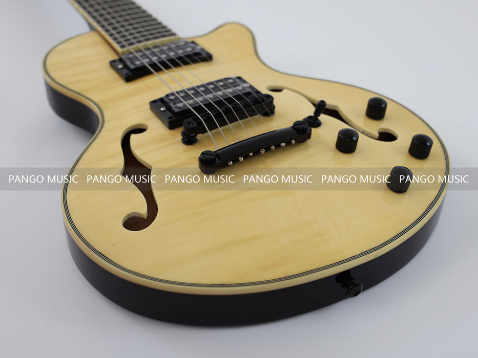 PANGO Music 7 Strings Electric Guitar with F Holes (YMZ-010S)