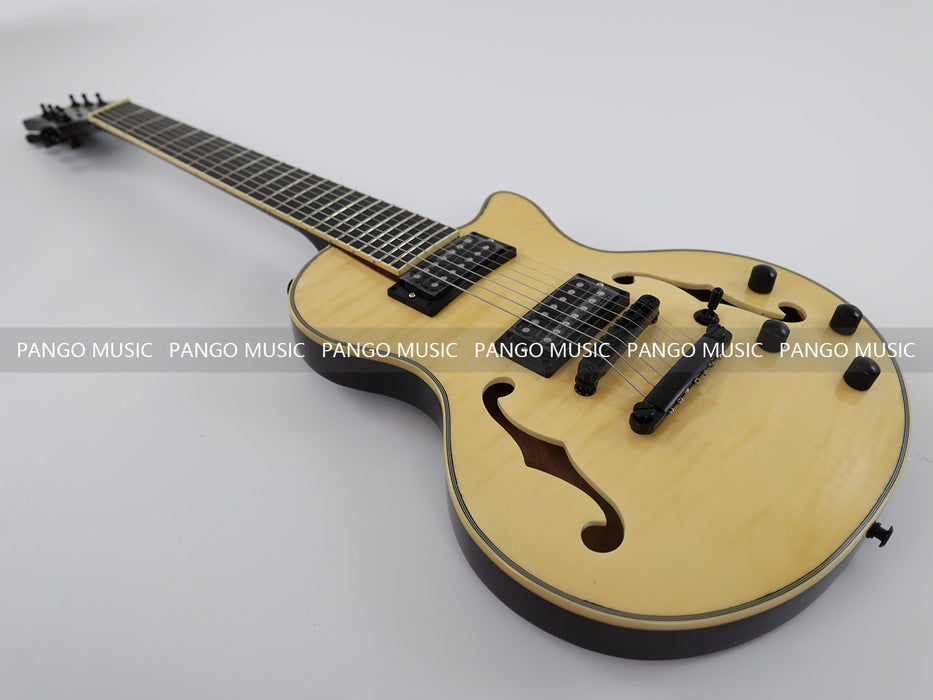 PANGO Music 7 Strings Electric Guitar with F Holes (YMZ-010S)