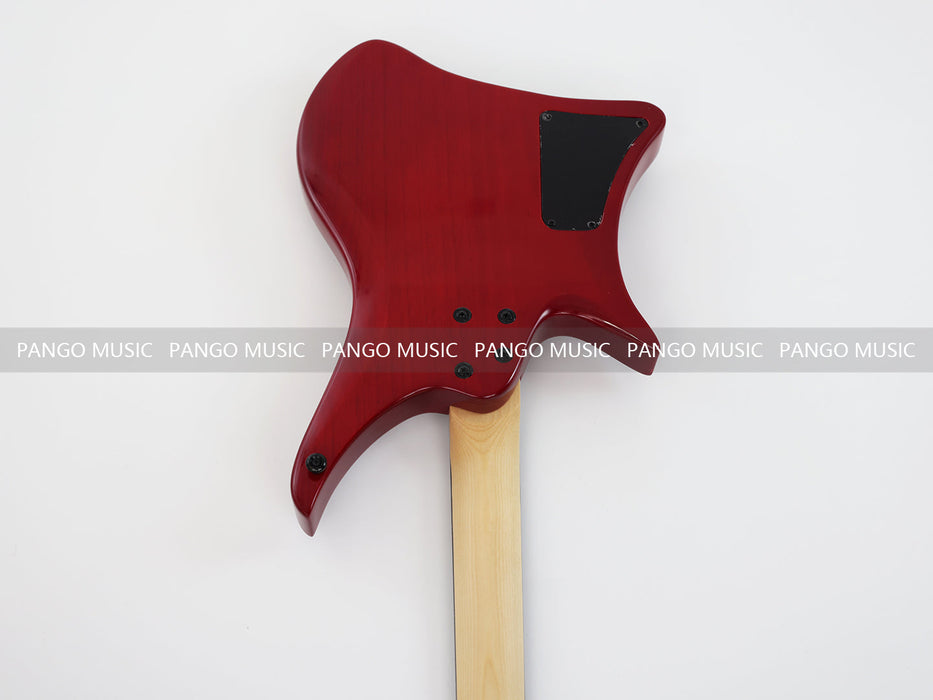 PANGO Music Headless Style Electric Guitar with Flamed Maple Top (PJX-520)