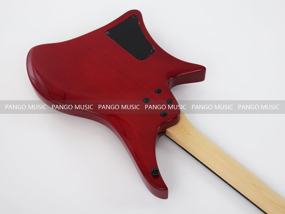 PANGO Music Headless Style Electric Guitar with Flamed Maple Top (PJX-520)