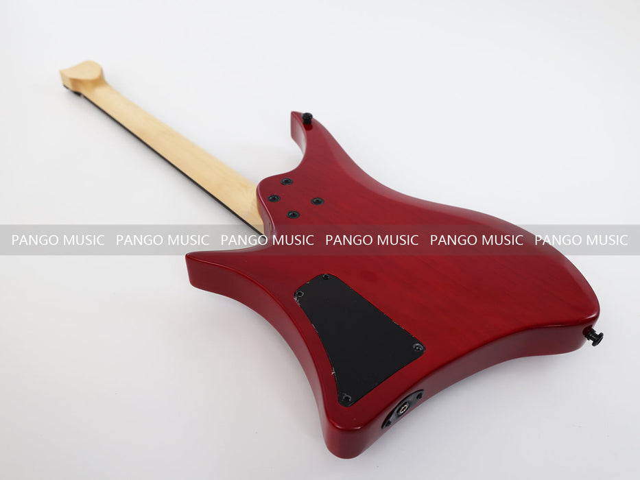 PANGO Music Headless Style Electric Guitar with Flamed Maple Top (PJX-520)