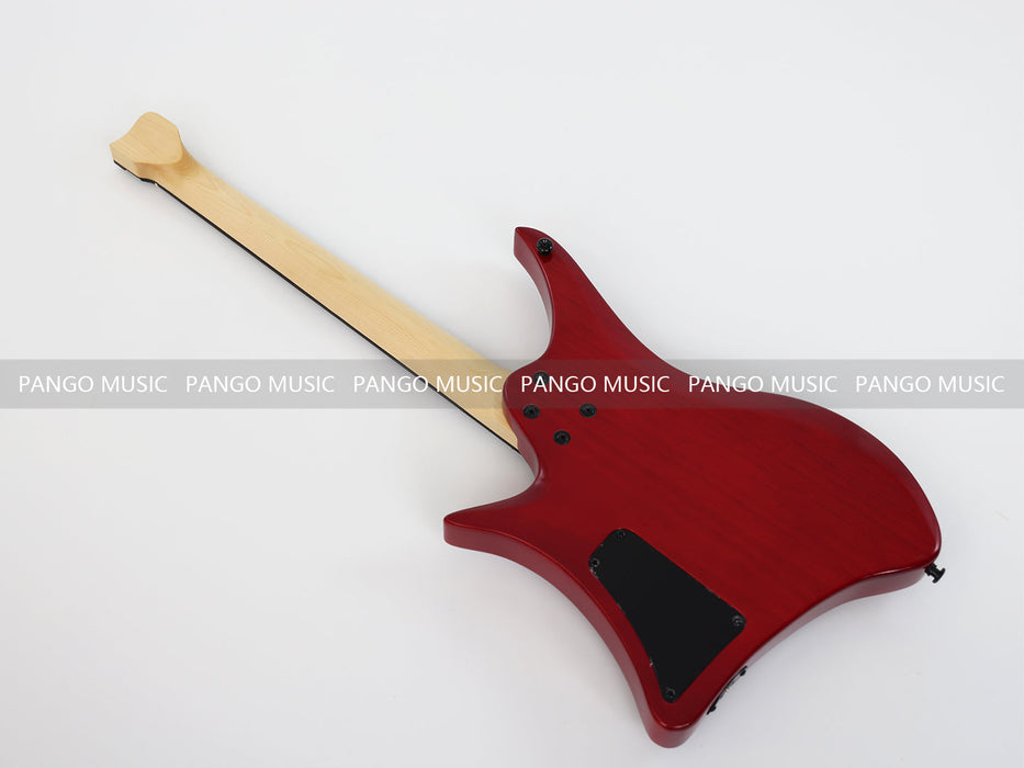 PANGO Music Headless Style Electric Guitar with Flamed Maple Top (PJX-520)