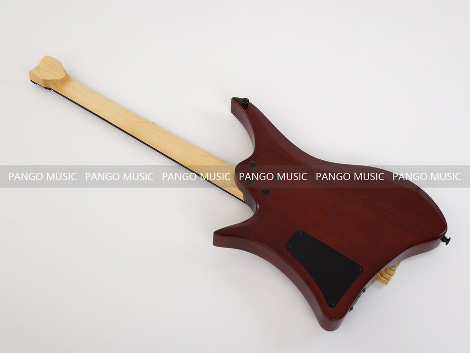 PANGO Music Headless Style Electric Guitar with Spalted Maple Top (PJX-522)