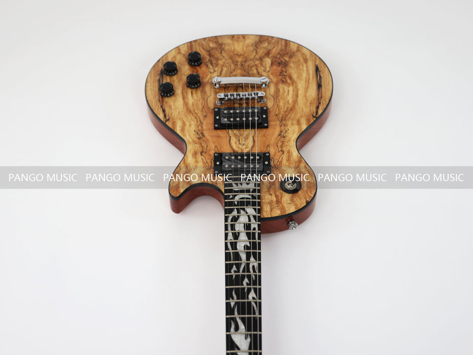 PANGO Music New LP Design Electric Guitar with Spalted Maple Top (PJX-500)