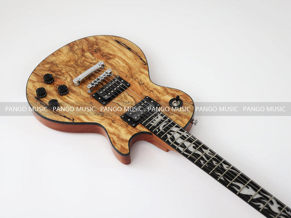 PANGO Music New LP Design Electric Guitar with Spalted Maple Top (PJX-500)