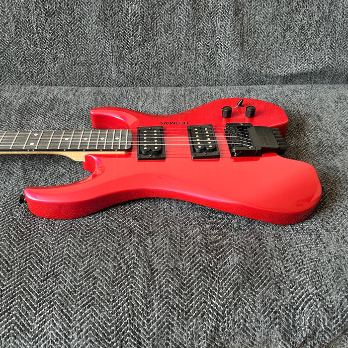 PANGO Music Red Headless Electric Guitar (PMG-003)