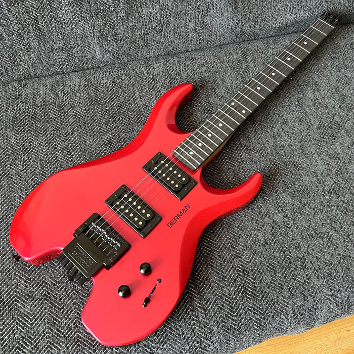 PANGO Music Red Headless Electric Guitar (PMG-003)