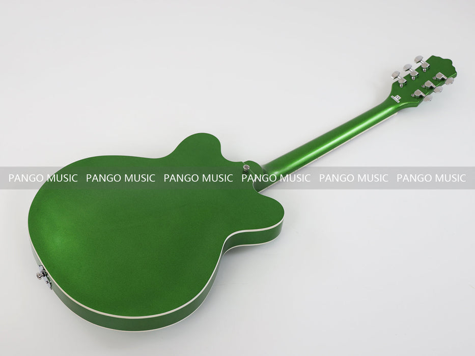 PANGO Music Semi Hollow Body All Green Electric Guitar (PHY-129)