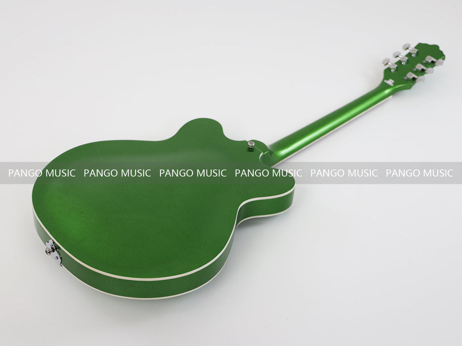 PANGO Music Semi Hollow Body All Green Electric Guitar (PHY-129)