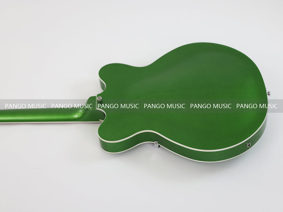 PANGO Music Semi Hollow Body All Green Electric Guitar (PHY-129)