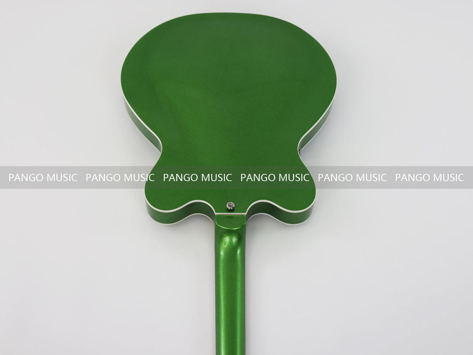 PANGO Music Semi Hollow Body All Green Electric Guitar (PHY-129)