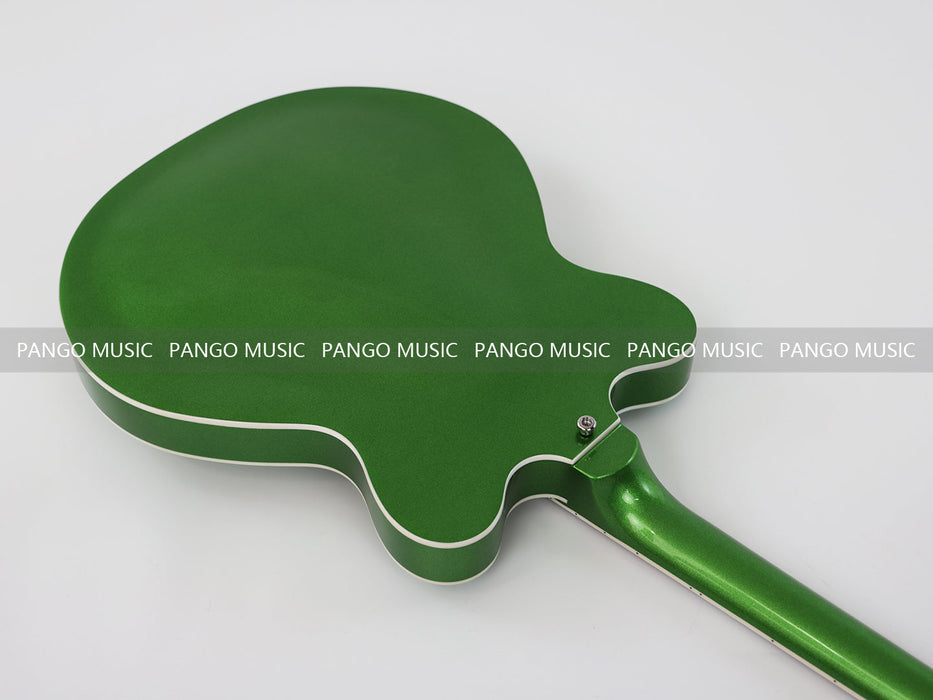 PANGO Music Semi Hollow Body All Green Electric Guitar (PHY-129)