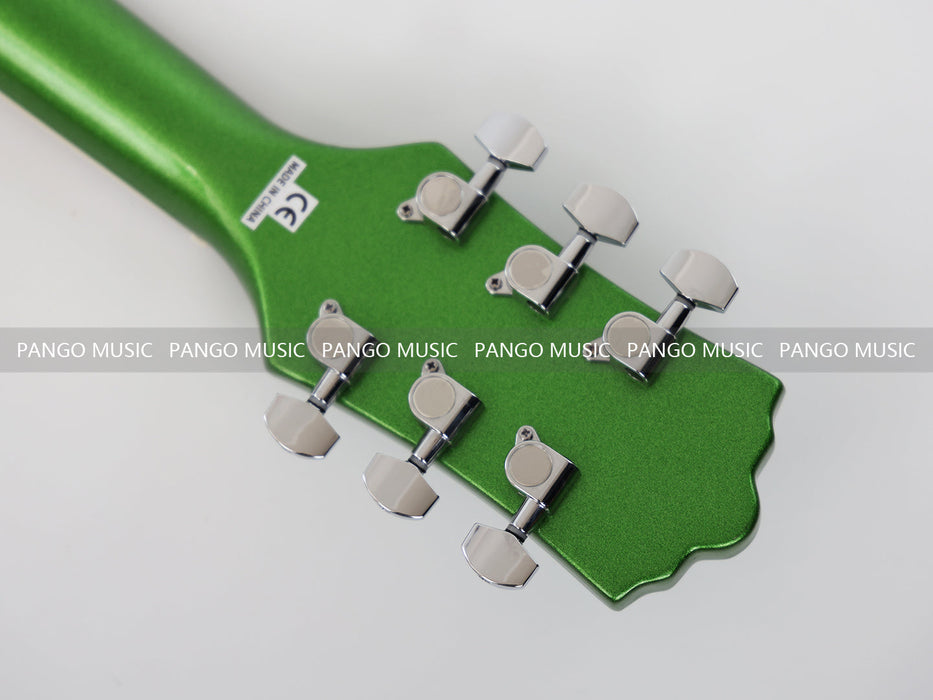 PANGO Music Semi Hollow Body All Green Electric Guitar (PHY-129)