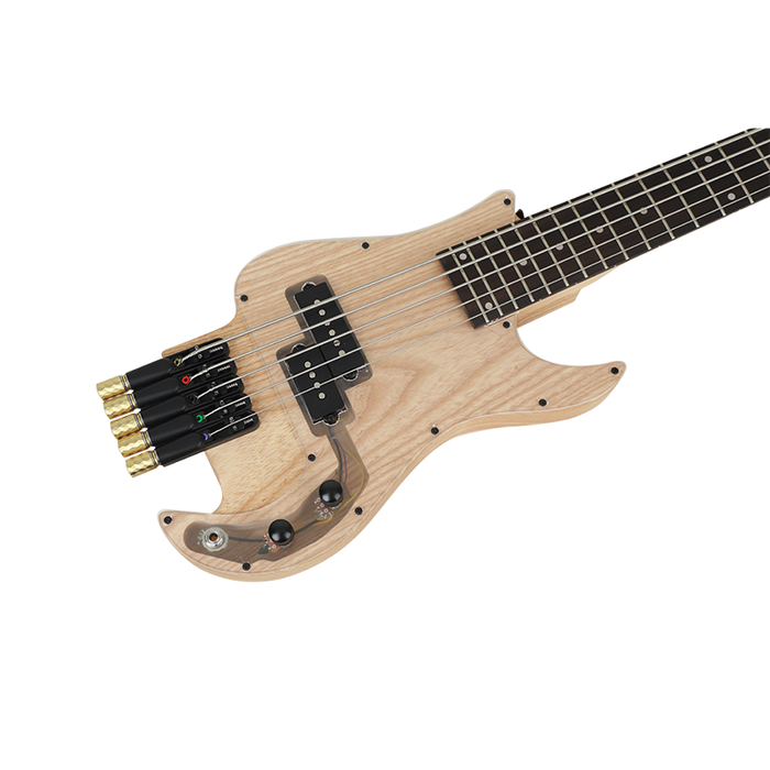 5 Strings Headless Ash Wood Body Electric Bass Guitar (PTH-086)