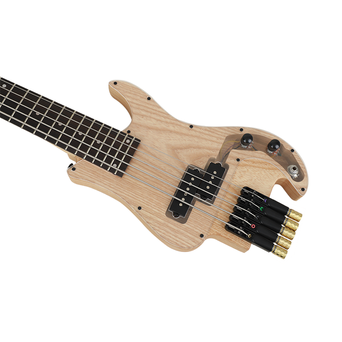 5 Strings Headless Ash Wood Body Electric Bass Guitar (PTH-086)