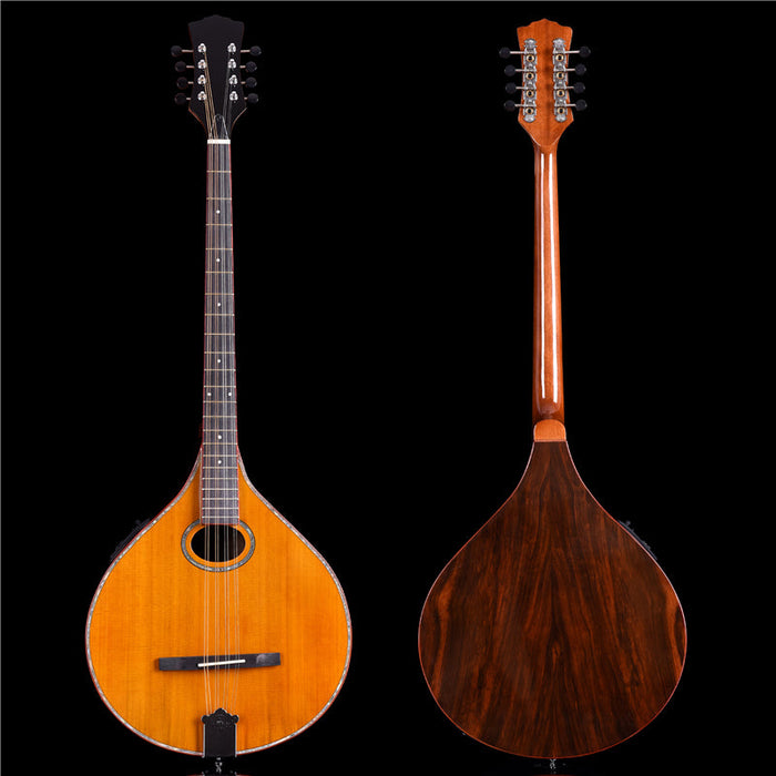 Solid Red Pine Top Irish Bouzouki with EQ (PBM-588)