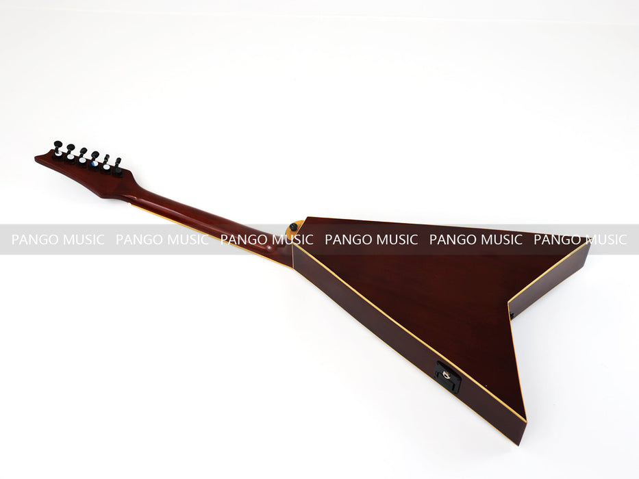 Pango Music 40 Inch Unique V Shape Acoustic Guitar (PVG-589)