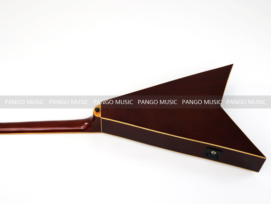 Pango Music 40 Inch Unique V Shape Acoustic Guitar (PVG-589)