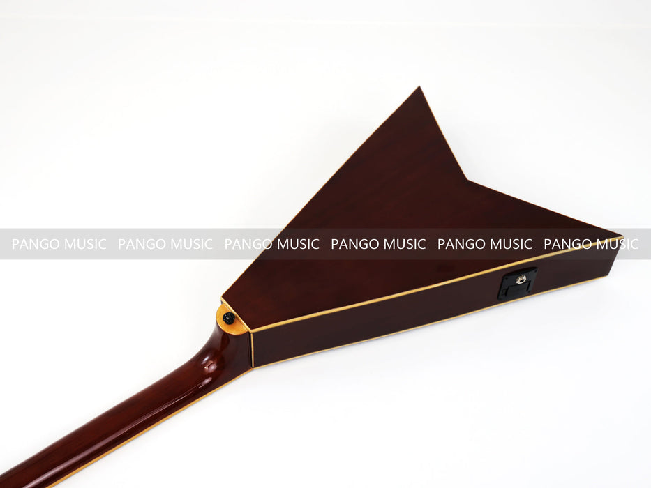 Pango Music 40 Inch Unique V Shape Acoustic Guitar (PVG-589)