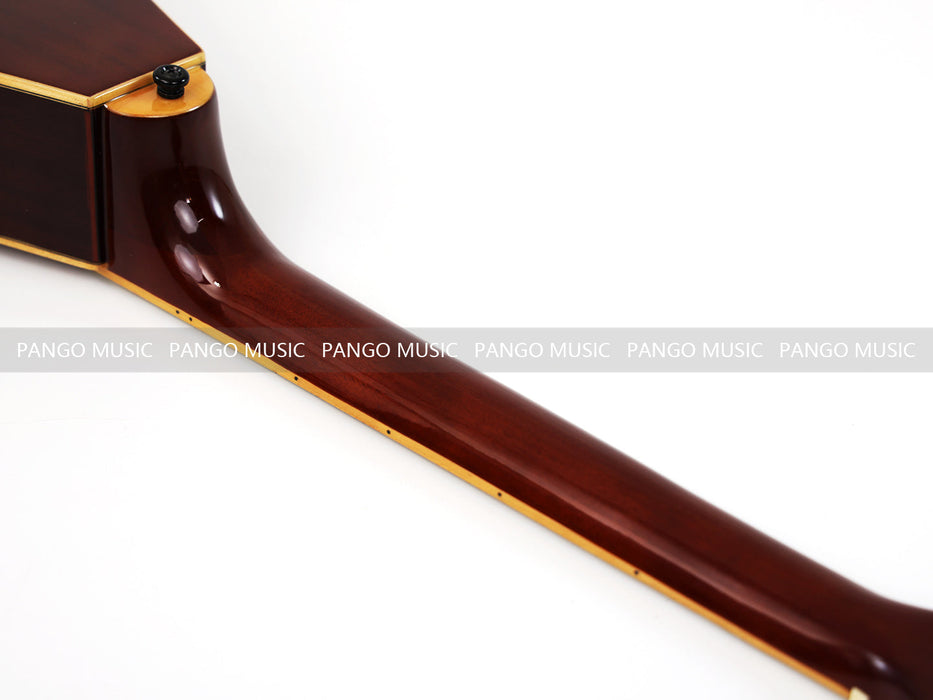 Pango Music 40 Inch Unique V Shape Acoustic Guitar (PVG-589)