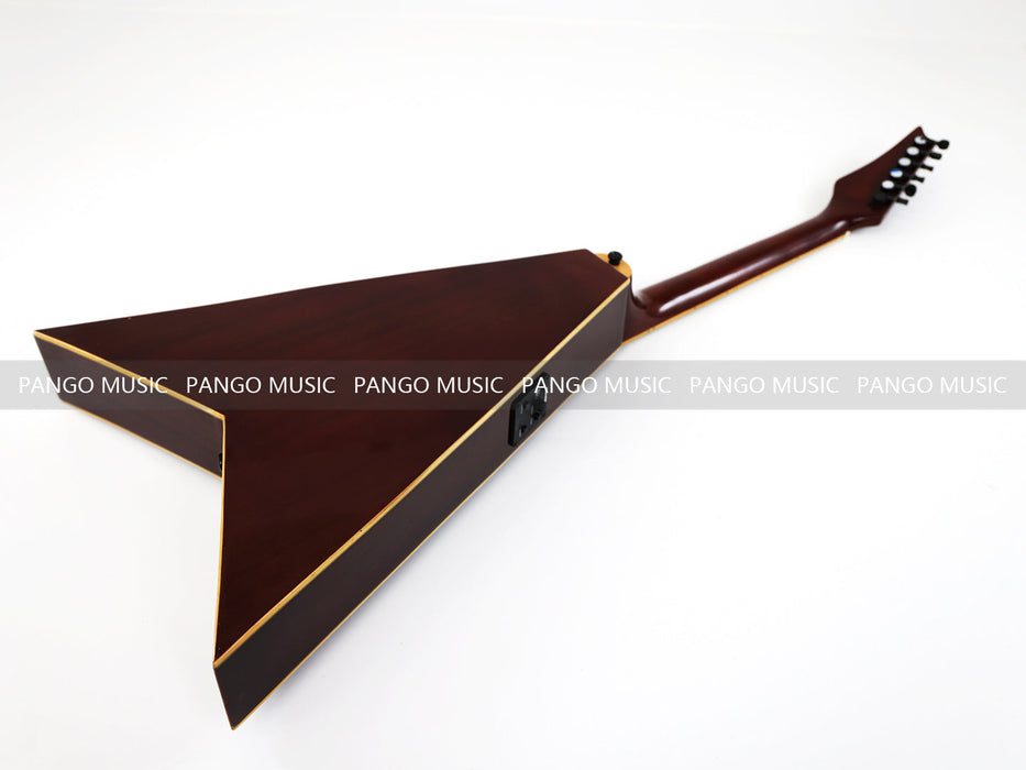 Pango Music 40 Inch Unique V Shape Acoustic Guitar (PVG-589)