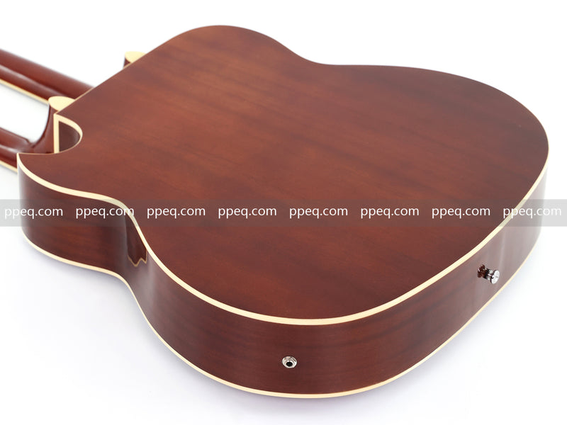 Pango Music Double Neck 6 & 12 String Cutaway Acoustic-Electric Guitar (PDN-1217)