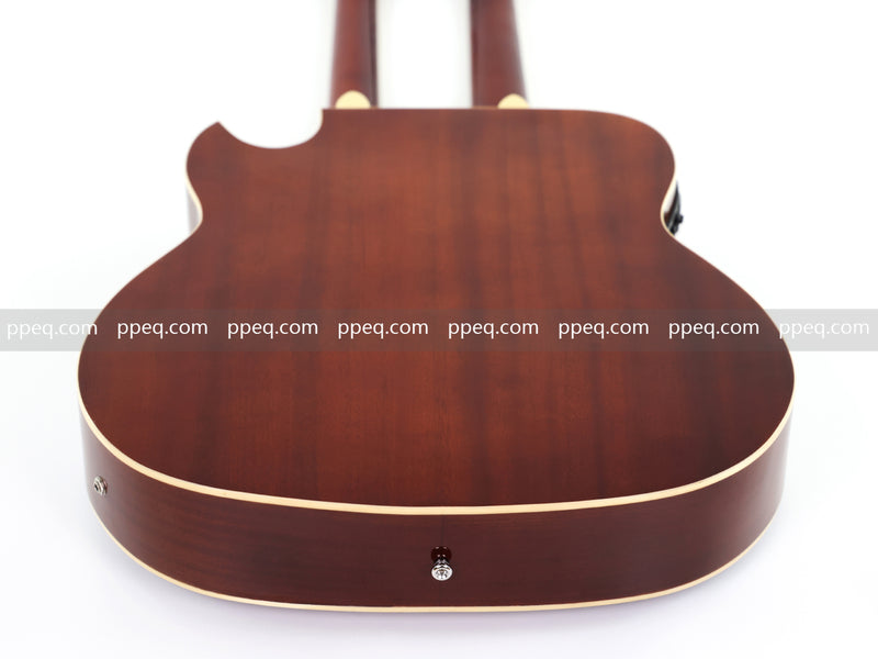 Pango Music Double Neck 6 & 12 String Cutaway Acoustic-Electric Guitar (PDN-1217)