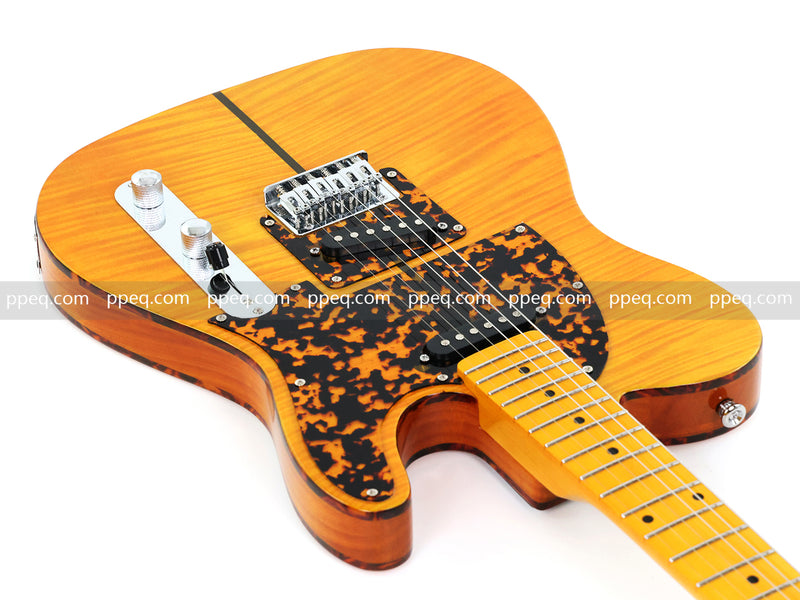 6-String TL Style Electric Guitar with Flamed Maple Veneer (PNY-026)