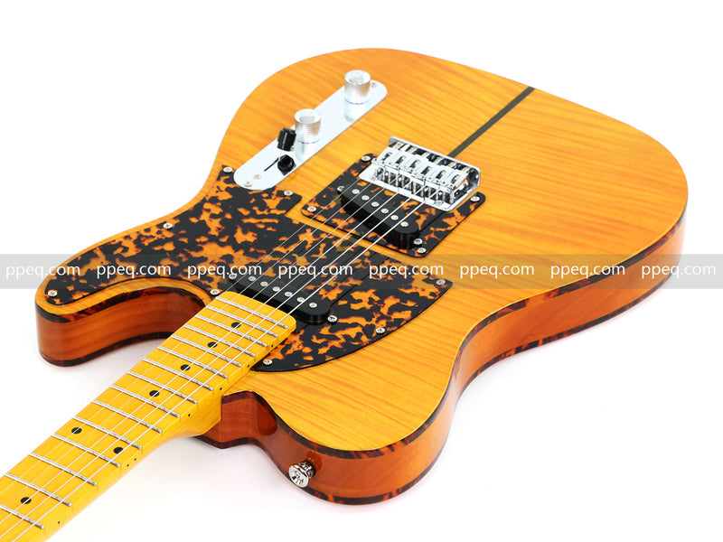 6-String TL Style Electric Guitar with Flamed Maple Veneer (PNY-026)
