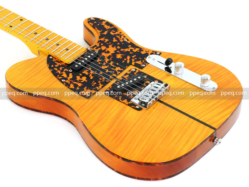 6-String TL Style Electric Guitar with Flamed Maple Veneer (PNY-026)