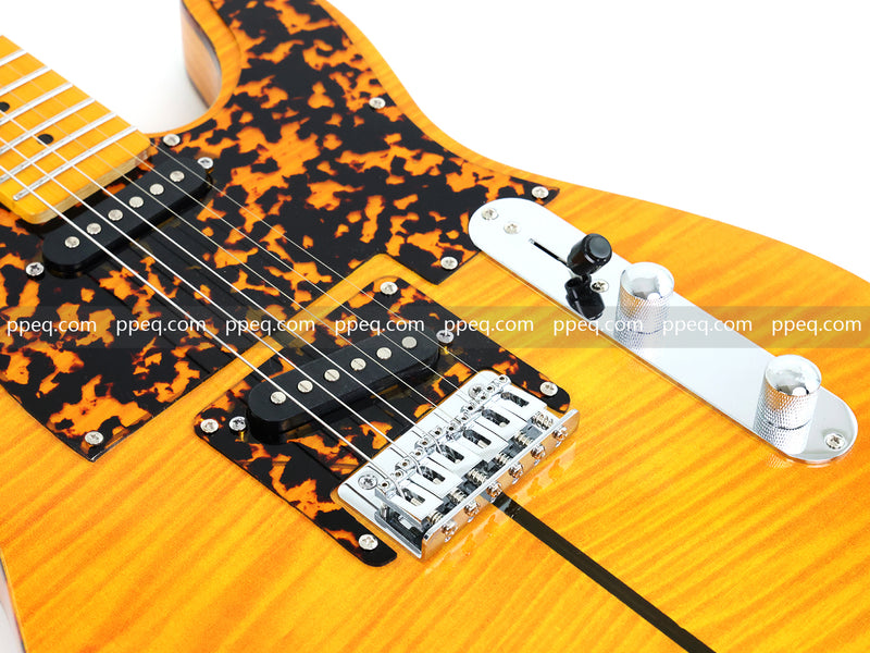 6-String TL Style Electric Guitar with Flamed Maple Veneer (PNY-026)