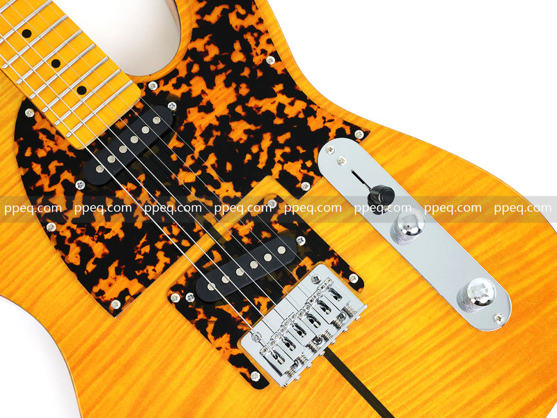 6-String TL Style Electric Guitar with Flamed Maple Veneer (PNY-026)