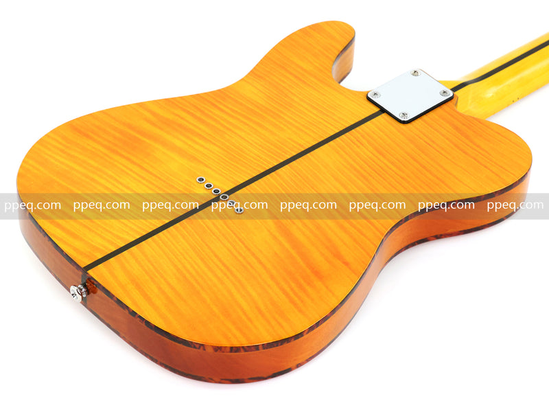 6-String TL Style Electric Guitar with Flamed Maple Veneer (PNY-026)