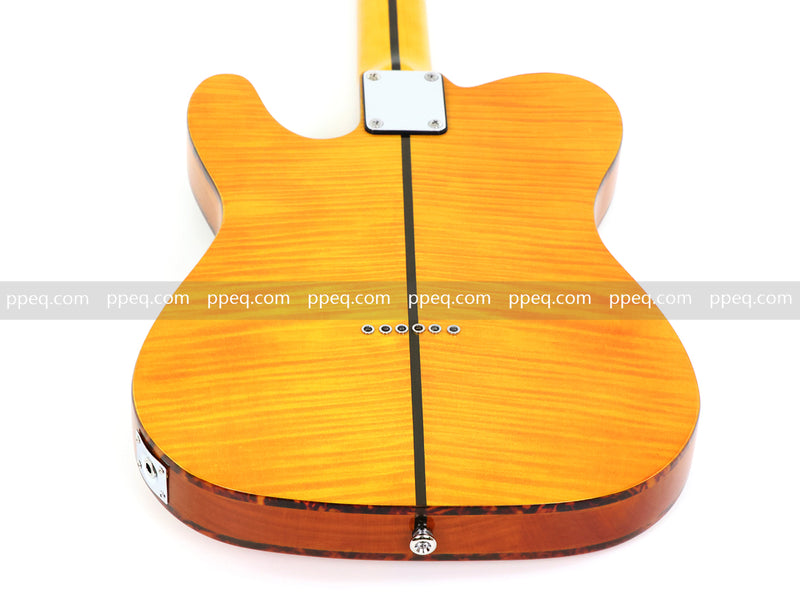 6-String TL Style Electric Guitar with Flamed Maple Veneer (PNY-026)