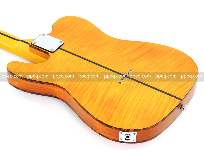 6-String TL Style Electric Guitar with Flamed Maple Veneer (PNY-026)