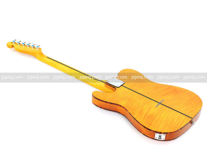 6-String TL Style Electric Guitar with Flamed Maple Veneer (PNY-026)