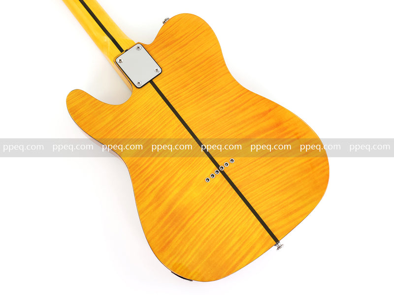 6-String TL Style Electric Guitar with Flamed Maple Veneer (PNY-026)
