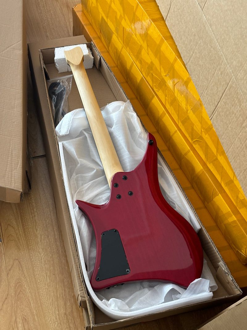 6-String Headless Electric Guitar with Gloss Sunburst Finish (PJX-520X)